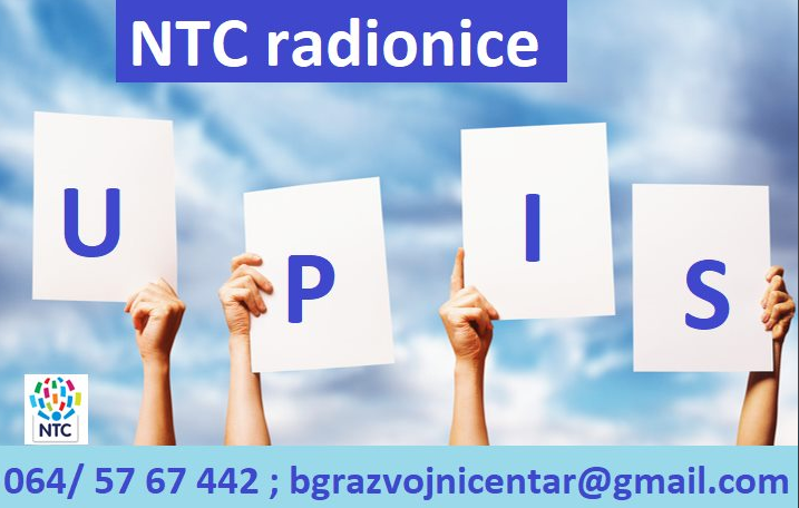 Upis na NTC radionice